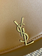 VOLTAIRE TOP HANDLE IN BOX 21 IN TAWNY BROWN CALFLEDER GOLDENE BESCHLÄGE