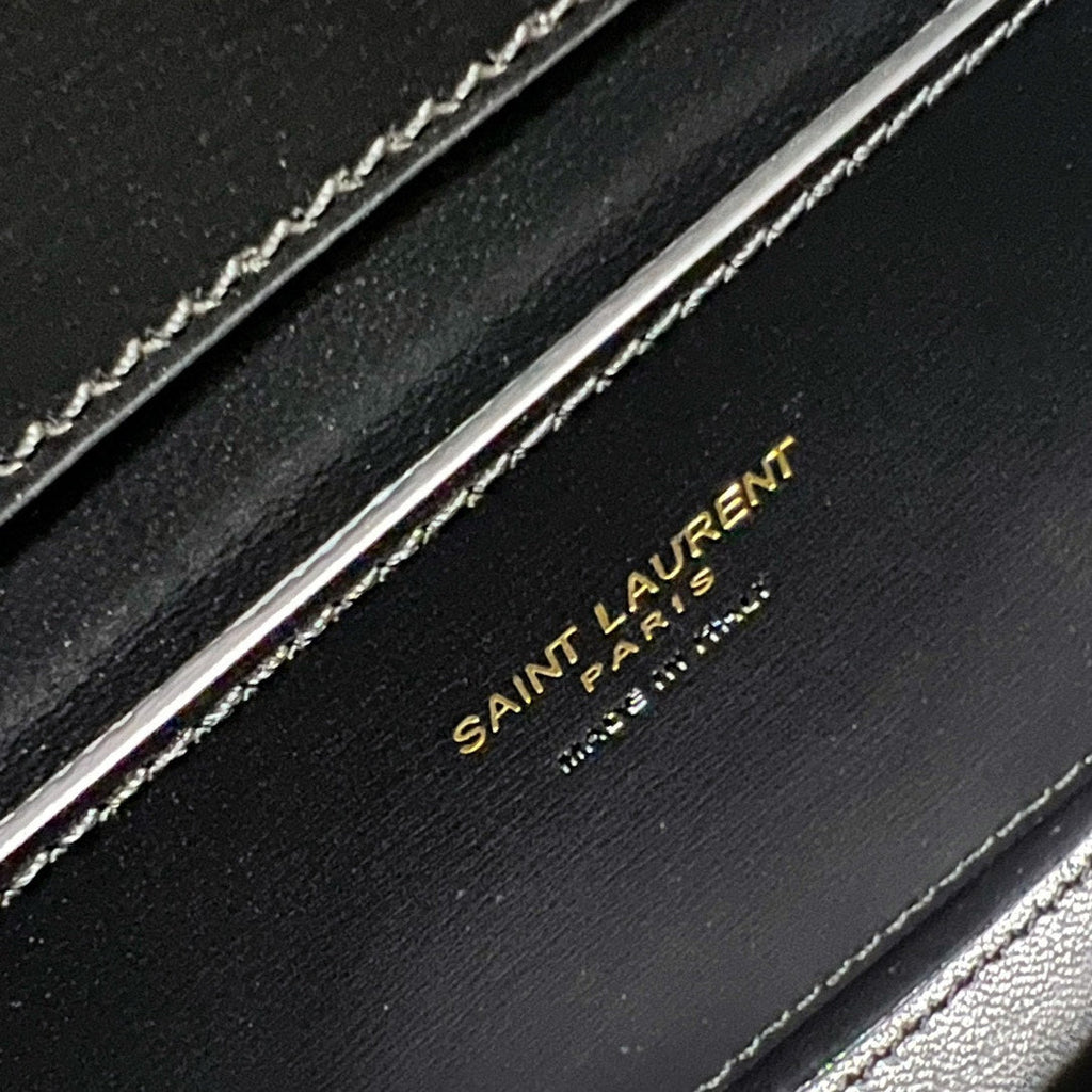 VOLTAIRE IN BOX 21 IN SCHWARZEM KALBSLEDER GOLDENES LOGO