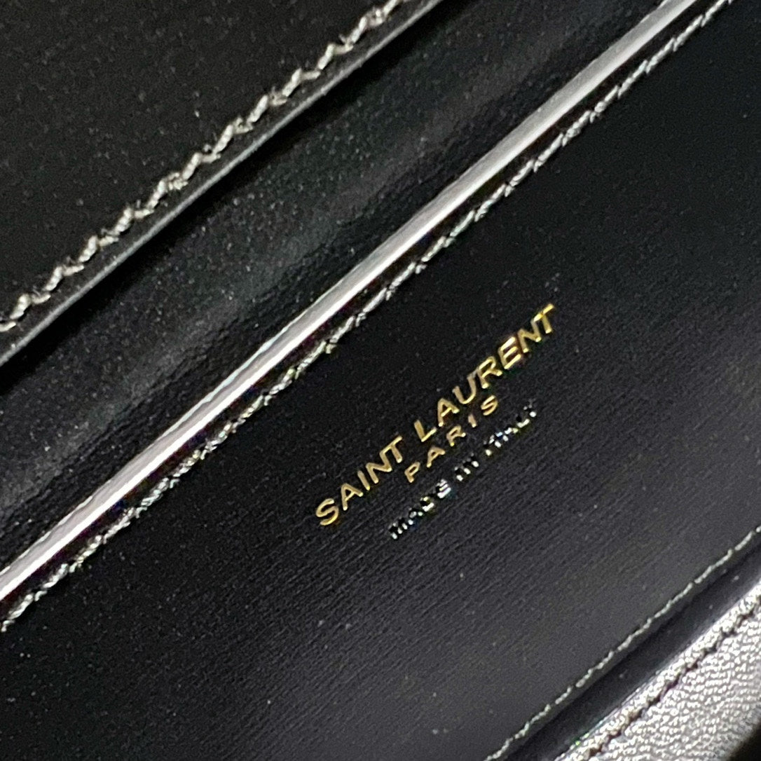 VOLTAIRE IN BOX 21 IN SCHWARZEM KALBSLEDER GOLDENES LOGO