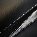 VOLTAIRE IN BOX 21 IN SCHWARZEM KALBSLEDER GOLDENES LOGO