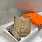 MINI NEO 18 EVELYNE BAG IN TORTILLA BROWN GRAINED CALFSKIN