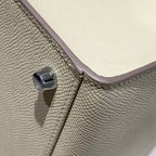 KELLY 28CM IN NATA EPSOM CALFSKIN SILVER HARDWARE