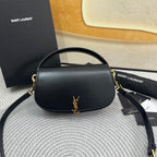 VOLTAIRE 24 IN SCHWARZEM KALBSLEDER GOLDENES LOGO