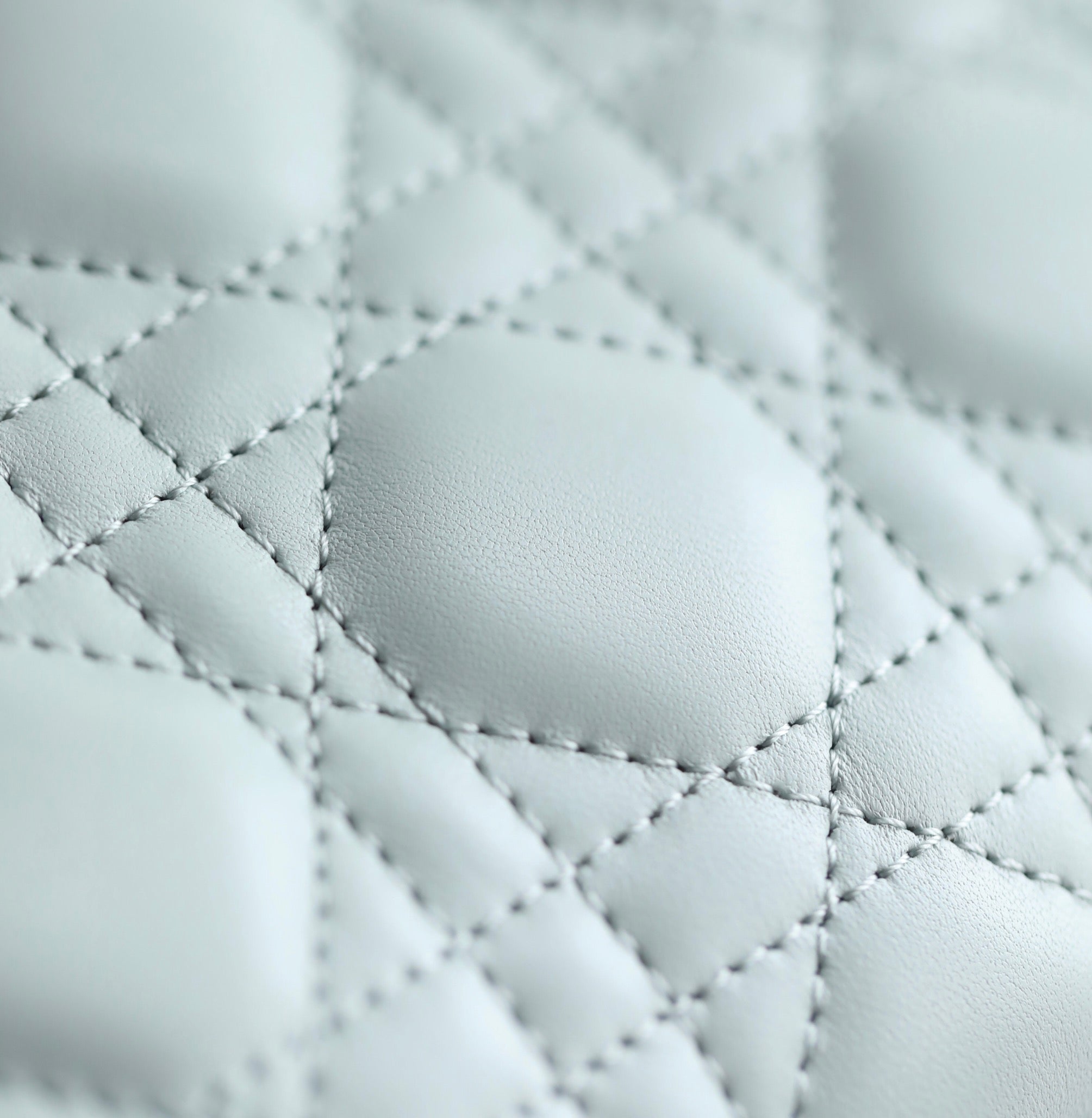 LADY 17 IN HELLBLAUEM LAMMLEDER MIT CANNAGE-MUSTER