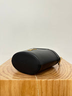 KORBTASCHE MINI 29 AUS SCHWARZEM SOLF-KALBSLEDER