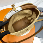 LE 37 MEDIUM 25 IN HELLGELBEM STROH UND BRAUNER LEDERBESATZ