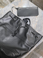 RIVE GAUCHE RUCKSACK 49 IN SCHWARZEM KALBSLEDER