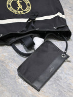 RIVE GAUCHE RUCKSACK 49 IN SCHWARZ-WEISSEM CANVAS