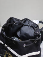 RIVE GAUCHE RUCKSACK 49 IN SCHWARZ-WEISSEM CANVAS