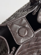 BV Small Parachute 21 Chocolate Lambskin Ghw 