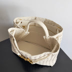 Henkeltasche Andiamo 32 Zoll, cremeweißes Lammleder