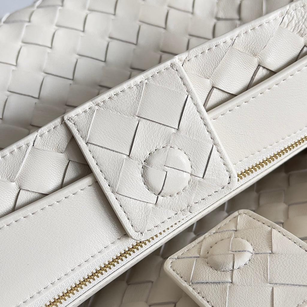 Henkeltasche Andiamo 32 Zoll, cremeweißes Lammleder