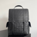 SCHULRUCKSACK 39 AUS SCHWARZEM LAMMLEDER