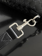 BOTTEGA VENETA 25S ANDIAMO GROßES INTRECCIATO 39 AUS SCHWARZEM KALBSLEDER