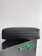 BOTTEGA VENETA 25S ANDIAMO GROßES INTRECCIATO 39 AUS SCHWARZEM KALBSLEDER