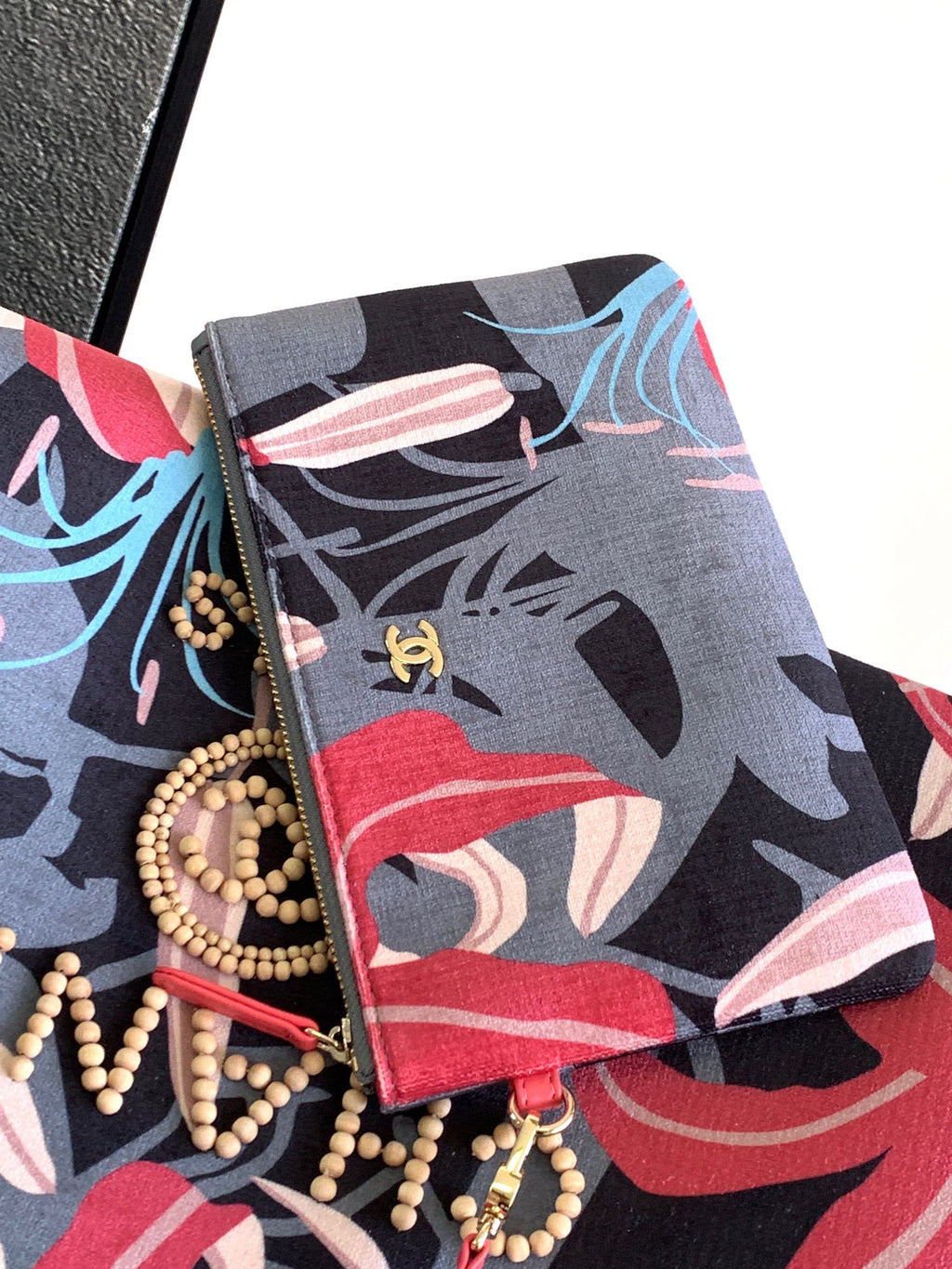 CC CLASSIC GROSSE 38-TASCHE IN GRAUEMIX, FARBENFROHEM CANVAS