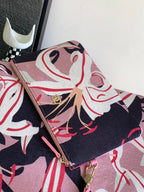 CC CLASSIC LARGE 38 TOTE IN LIGHT PINK MIX COLORFUL CANVAS