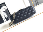 CC MINI 20 FLAP BAG IN BLACK CALFSKIN