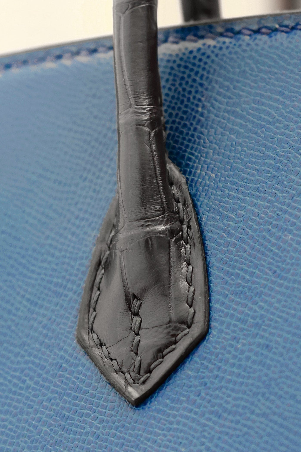 BIRKIN FAUBOURG TOUCH 20 IN NAVY MIX CLASSIC BLUE CALFLEDER WITH SILVER HARDWARE (MADE-TO-ODER)