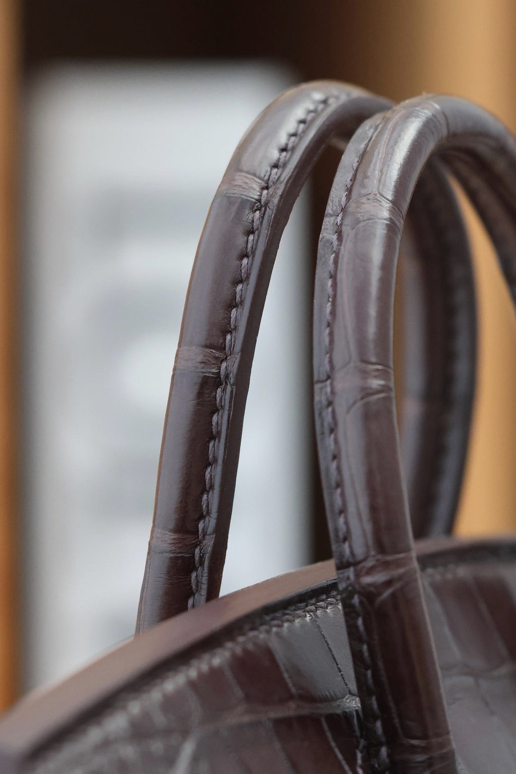 BIRKIN FAUBOURG TOUCH 20 IN SCHOKOLADENMIX BRONZEBRAUNES KALBSLEDER MIT SILBERNEN BESCHLÄGEN (AUF BESTELLUNG GEFERTIGT)