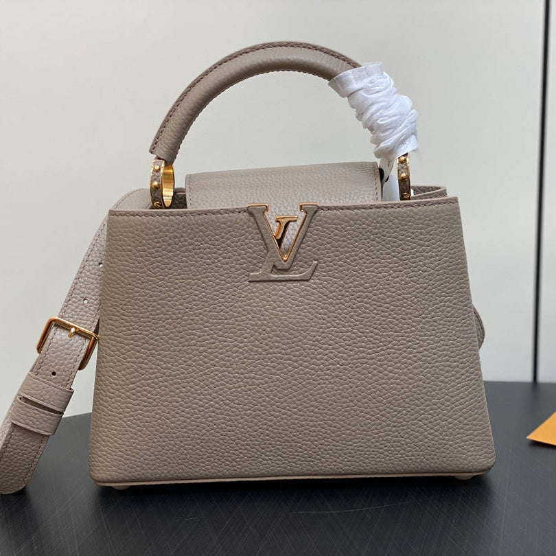 CAPUCINES BB 27 IN KHAKIBRAUN TAURILLON