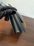 CONSTANCE 18 BLACK EPSOM GOLD HARDWARE