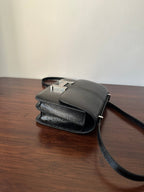 CONSTANCE 18 BLACK LIZARD SILVER HARDWARE