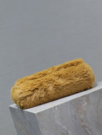 KATE KLEINE TASCHE 22 IN ERDNUSSBRAUN KANINCHENFELL GOLDKETTE