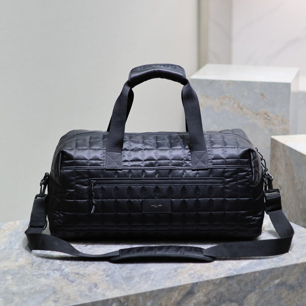 Reisetasche 50 Zoll, schwarz kariert, Nylon