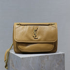 NIKI MEDIUM 28 IN DIJON GELB ELEFANTENMUSTER LAMMFELL