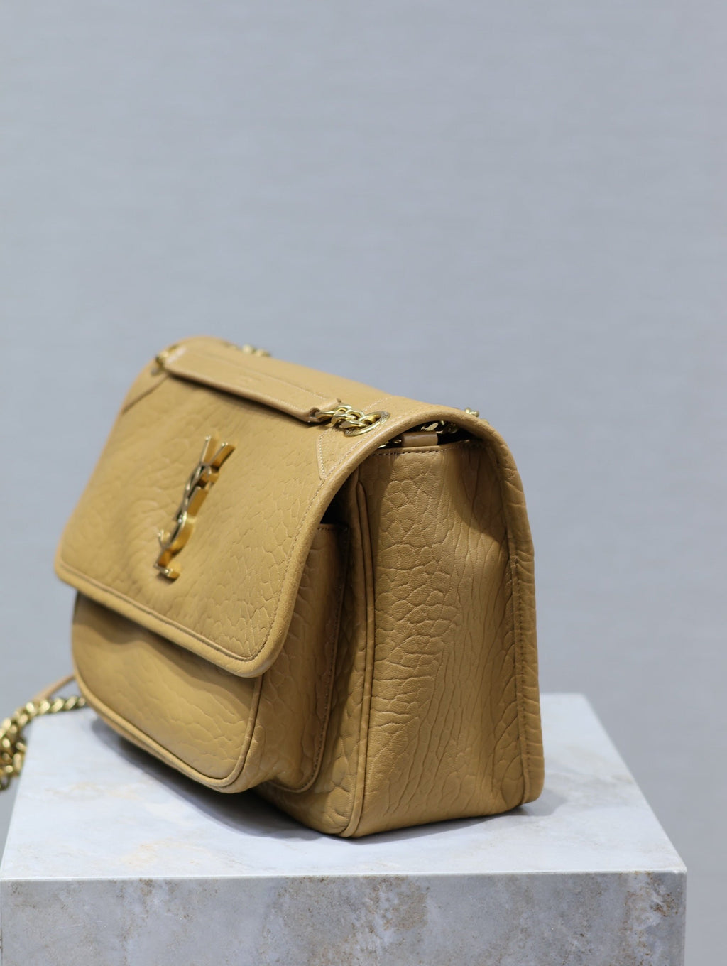 NIKI MEDIUM 28 IN DIJON GELB ELEFANTENMUSTER LAMMFELL