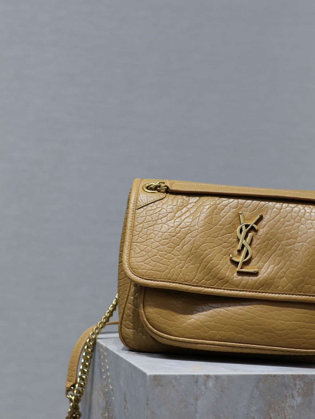 NIKI MEDIUM 28 IN DIJON GELB ELEFANTENMUSTER LAMMFELL