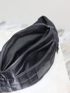 Umhängetasche 24 Zoll, schwarz kariert, Nylon