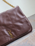 JAMIE 4.3 GROSSE TASCHE 43 IN WEINROT LAMMLEDER GOLDENE BESCHLÄGE