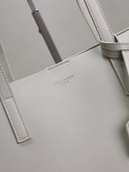 Einkaufstasche 38 Zoll, weißes Kalbsleder