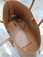 Einkaufstasche 38 Zoll in Rotbraunem Kalbsleder