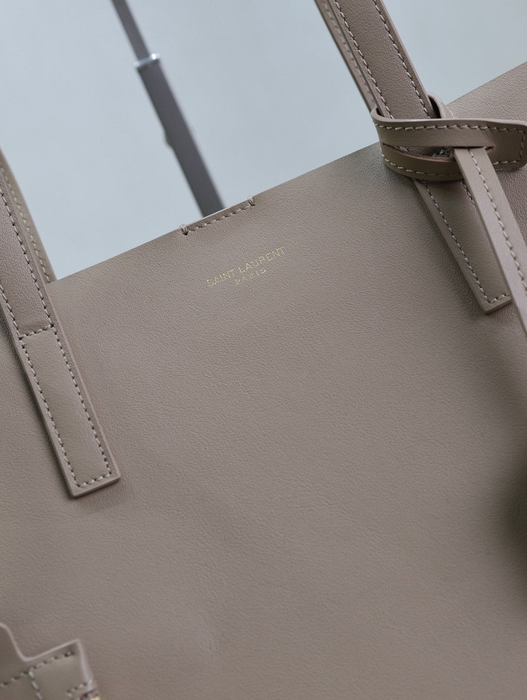 Einkaufstasche 38 Zoll hellbraunes Kalbsleder