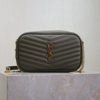 LOU MINI-KAMERATASCHE 18 IN KOMBU-GRÜN GESTEPPTES KALBSLEDER