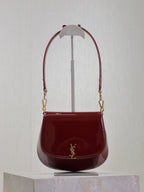 VOLTAIRE Satteltasche 21 Zoll Bordeauxrot Lackleder