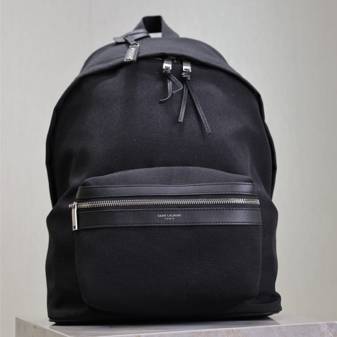 CITY-RUCKSACK 35 AUS SCHWARZEM CANVAS