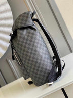 RUCKSACK 44 IN GUN METAL DAMIER GRAPHITE CANVAS