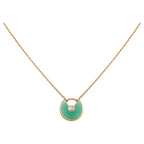¡®Jewelicorn¡¯AMULETTE GOLD MALACHITE NECKLACE