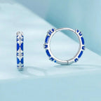 ホワイトゴールドメッキ 無限ラブフープイヤリング 軟骨イヤリング 軽量