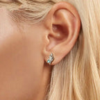 コンクスタッドピアス グリーンジルコニアインレイ 低刺激性ピアス