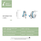 Mehrlagige Ohrstecker mit Teufelsaugenmotiv