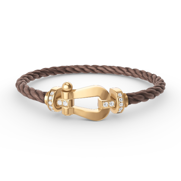 ¡®Jewelicorn¡¯FORCE LARGE HORSESHOE HALF DIAMOND BRACELET GOLD
