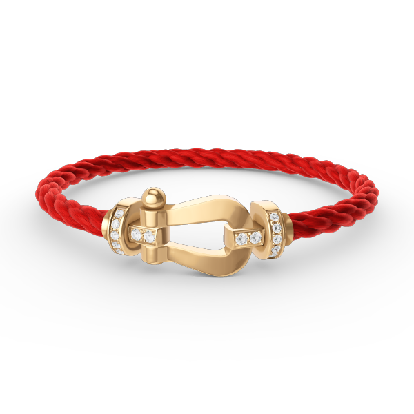 ¡®Jewelicorn¡¯FORCE LARGE HORSESHOE HALF DIAMOND BRACELET GOLD