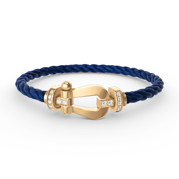 ¡®Jewelicorn¡¯FORCE LARGE HORSESHOE HALF DIAMOND BRACELET GOLD