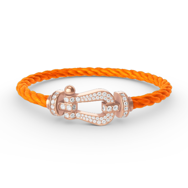 ¡®Jewelicorn¡¯FORCE LARGE HORSESHOE FULL DIAMOND BRACELET ROSE GOLD