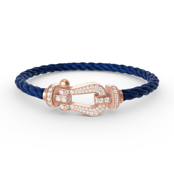 ¡®Jewelicorn¡¯FORCE LARGE HORSESHOE FULL DIAMOND BRACELET ROSE GOLD